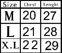 Ninja hoddie size chart.webp