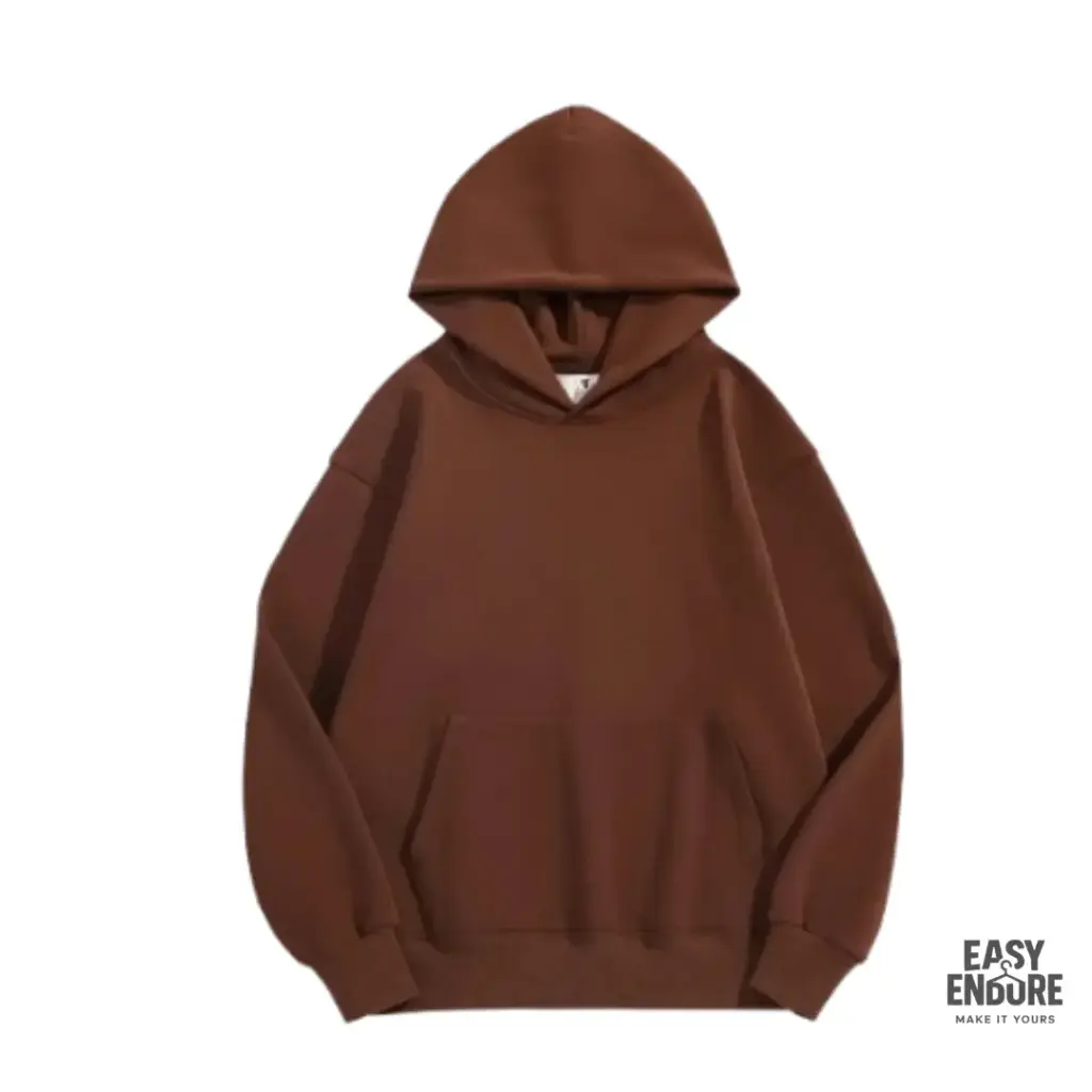 Brown Plain Hoodie
