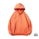 Orange Plain Hoodie