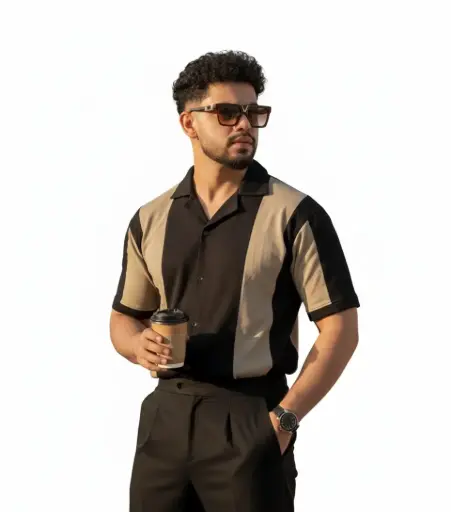 Old Money Panel Shirt - streetwear